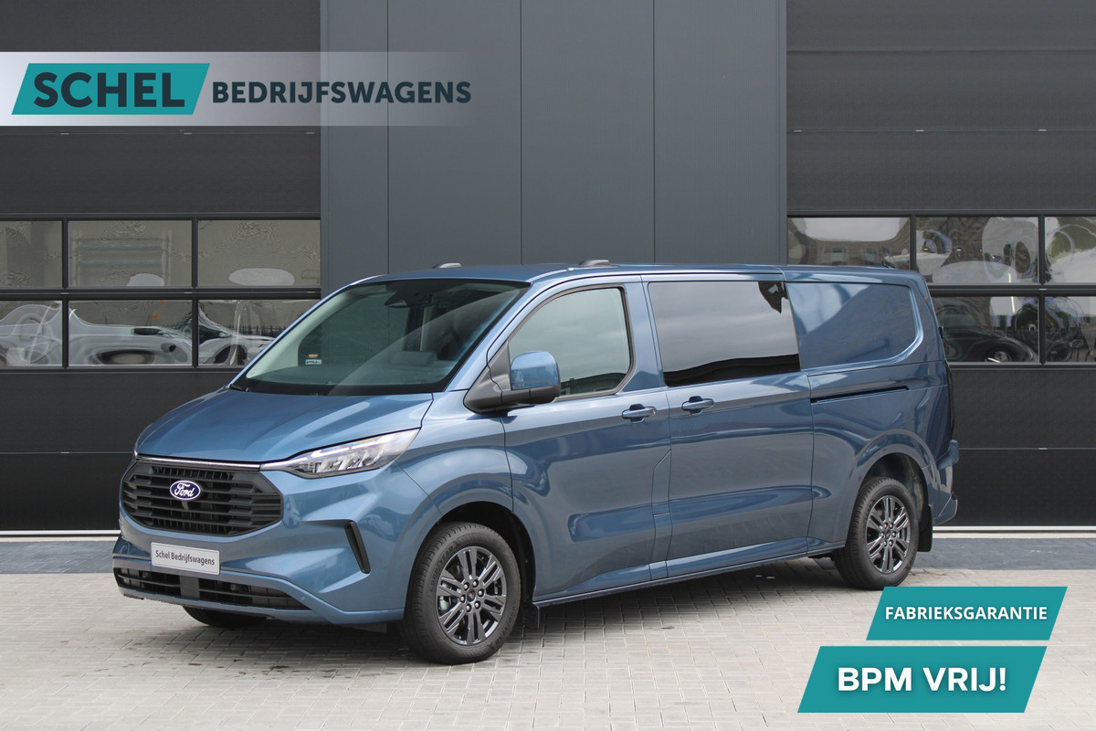 Ford Transit Custom 320 2.0 TDCI L2H1 Limited DC 170pk - Adaptive Cruise - Blind Spot - Navigatie - LED - Stoelverwarming - Rijklaar Ford Transit Custom 320 2.0 TDCI L2H1 Limited DC 170pk - Adaptive Cruise - Blind Spot - Navigatie - LED - Stoelverwarming - Rijklaar