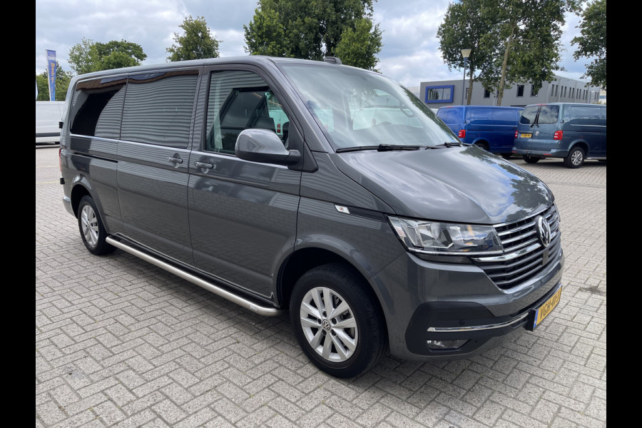 Volkswagen Transporter 2.0 TDI L2H1 30 DC 5 persoons / vaste prijs rijklaar € 27.950 ex btw / lease vanaf € 456 / grijs metallic / airco / cruise / Apple Carplay / lichtmetalen velgen / euro 6 / bpm vrij !