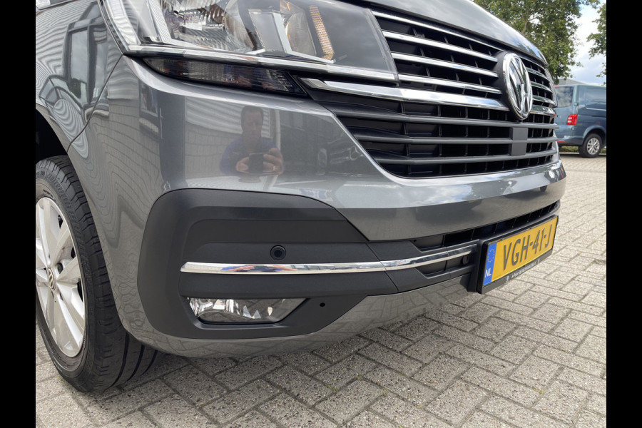 Volkswagen Transporter 2.0 TDI L2H1 30 DC 5 persoons / vaste prijs rijklaar € 27.950 ex btw / lease vanaf € 456 / grijs metallic / airco / cruise / Apple Carplay / lichtmetalen velgen / euro 6 / bpm vrij !
