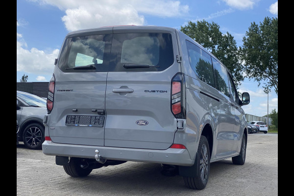 Ford Transit Custom 340 2.5 PHEV L2H1 Limited 233pk Zuid |  Kombi | Incl. BTW/BPM | Dubbele zijschuifdeur | Privacy Glass | Inklapbare trekhaak | 17 inch lichtmetalen velgen | Driver Assistance Pack Premium | Verwarmbaar stuurwiel