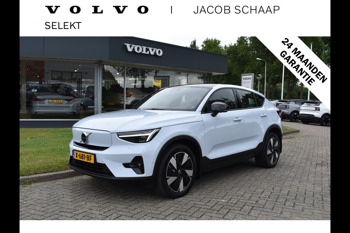 Volvo C40 Recharge Twin Ultimate 82 kWh 408 PK Woolblend | ACC | Pano Dak | Trekhaak | Stoel Stuur verwarming |360 Camera | 19 inch Volvo C40 Recharge Twin Ultimate 82 kWh 408 PK Woolblend | ACC | Pano Dak | Trekhaak | Stoel Stuur verwarming |360 Camera | 19 inch