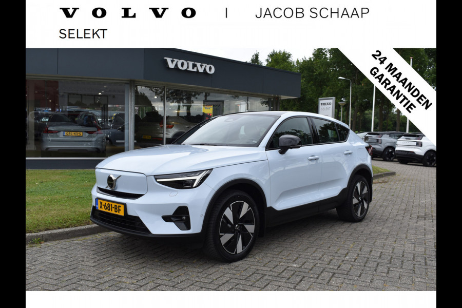 Volvo C40 Recharge Twin Ultimate 82 kWh 408 PK Woolblend | ACC | Pano Dak | Trekhaak | Stoel Stuur verwarming |360 Camera | 19 inch