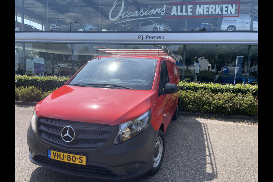 Mercedes-Benz Vito 114 CDI Extra Lang Airco - Cruise control - Navigatie full map - Achteruitrijcamera - Zijschuifdeur rechts - Parkeersensoren voor en achter - Trekhaak - Aluminium trap - zeer nette bus