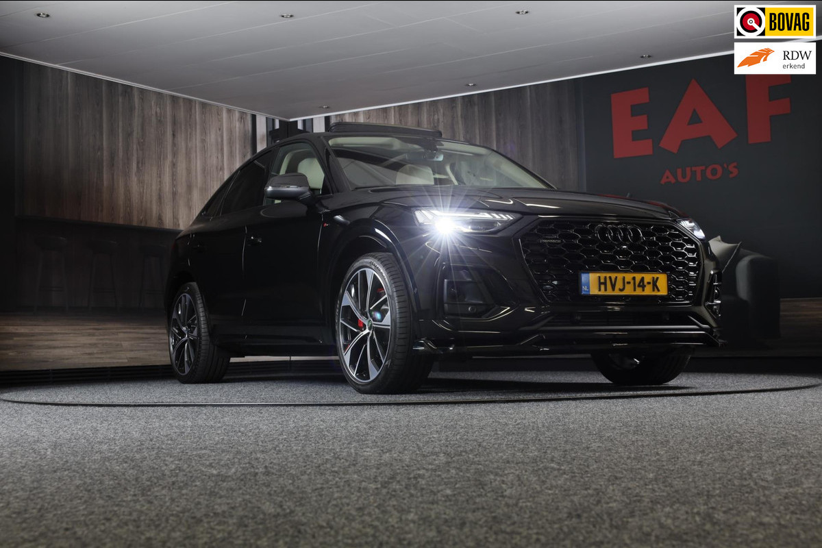 Audi Q5 Sportback 55 TFSI e SQ5 Look / Head Up / B&O / Carbon / Memory / Elek Stoelen / Stoelverkoeling / 360 Camera / Matrix / 21 Audi Q5 Sportback 55 TFSI e SQ5 Look / Head Up / B&O / Carbon / Memory / Elek Stoelen / Stoelverkoeling / 360 Camera / Matrix / 21