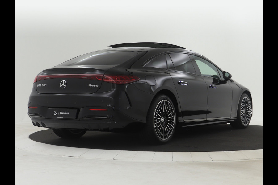 Mercedes-Benz EQS 580 4MATIC Exclusive Line 118 kWh | Achterasbesturing tot 10° | Garagedeuropener | Premium Plus pakket | Akoestiekcomfortpakket | MBUX augmented reality voor navigatie | Nightpakket | Rijassistentiepakket plus |