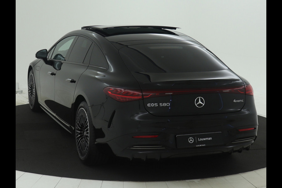 Mercedes-Benz EQS 580 4MATIC Exclusive Line 118 kWh | Achterasbesturing tot 10° | Garagedeuropener | Premium Plus pakket | Akoestiekcomfortpakket | MBUX augmented reality voor navigatie | Nightpakket | Rijassistentiepakket plus |