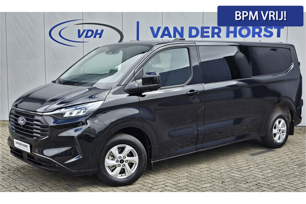 Ford Transit Custom 320 2.0-136pk TDCI L2H1 Limited dubbele cabine 6-zits. De NIEUWE Ford Transit Custom mèt dubbele cabine ! Airco, cruise cntrl, LED verl., Apple carplay/Android auto, LM wielen, stoel- en voorraamverwarming, camera, parkeersensoren v+a etc. Ford Transit Custom 320 2.0-136pk TDCI L2H1 Limited dubbele cabine 6-zits. De NIEUWE Ford Transit Custom mèt dubbele cabine ! Airco, cruise cntrl, LED verl., Apple carplay/Android auto, LM wielen, stoel- en voorraamverwarming, camera, parkeersensoren v+a etc.