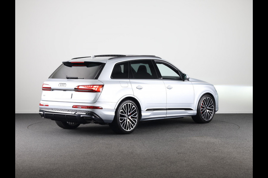 Audi Q7 55 TFSI e quattro Pro Line S 394pk Panoramadak, comfortsleutel, trekhaak, optiekpakket zwart plus, Bang&Olufsen soundsysteem, assistentiepakket tour, assistentiepakket parking plus