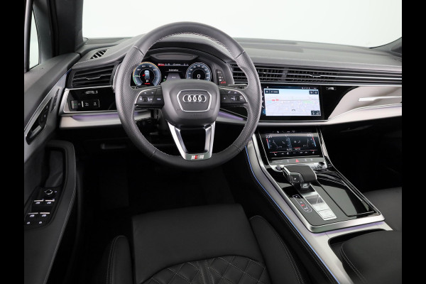 Audi Q7 55 TFSI e quattro Pro Line S 394pk Panoramadak, comfortsleutel, trekhaak, optiekpakket zwart plus, Bang&Olufsen soundsysteem, assistentiepakket tour, assistentiepakket parking plus