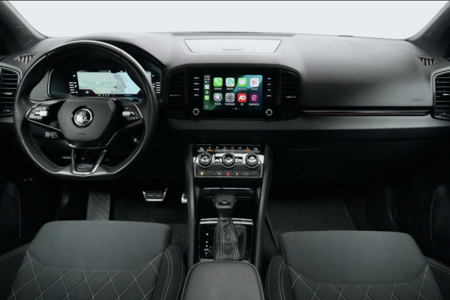 Škoda Karoq 1.5 TSI ACT Sportline Automaat | Pano-dak | Virtual | CarPlay | Acc | Camera | Stoel + Stuur verwarmd | Pdc | Sfeer |