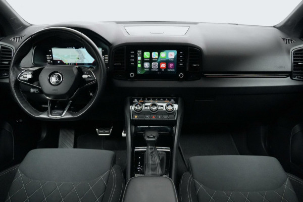 Škoda Karoq 1.5 TSI ACT Sportline Automaat | Pano-dak | Virtual | CarPlay | Acc | Camera | Stoel + Stuur verwarmd | Pdc | Sfeer |