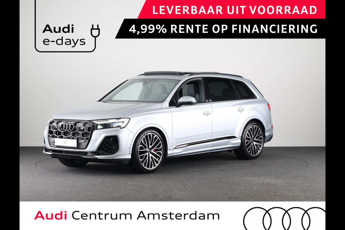 Audi Q7 55 TFSI e quattro Pro Line S 394pk Panoramadak, comfortsleutel, trekhaak, optiekpakket zwart plus, Bang&Olufsen soundsysteem, assistentiepakket tour, assistentiepakket parking plus Audi Q7 55 TFSI e quattro Pro Line S 394pk Panoramadak, comfortsleutel, trekhaak, optiekpakket zwart plus, Bang&Olufsen soundsysteem, assistentiepakket tour, assistentiepakket parking plus