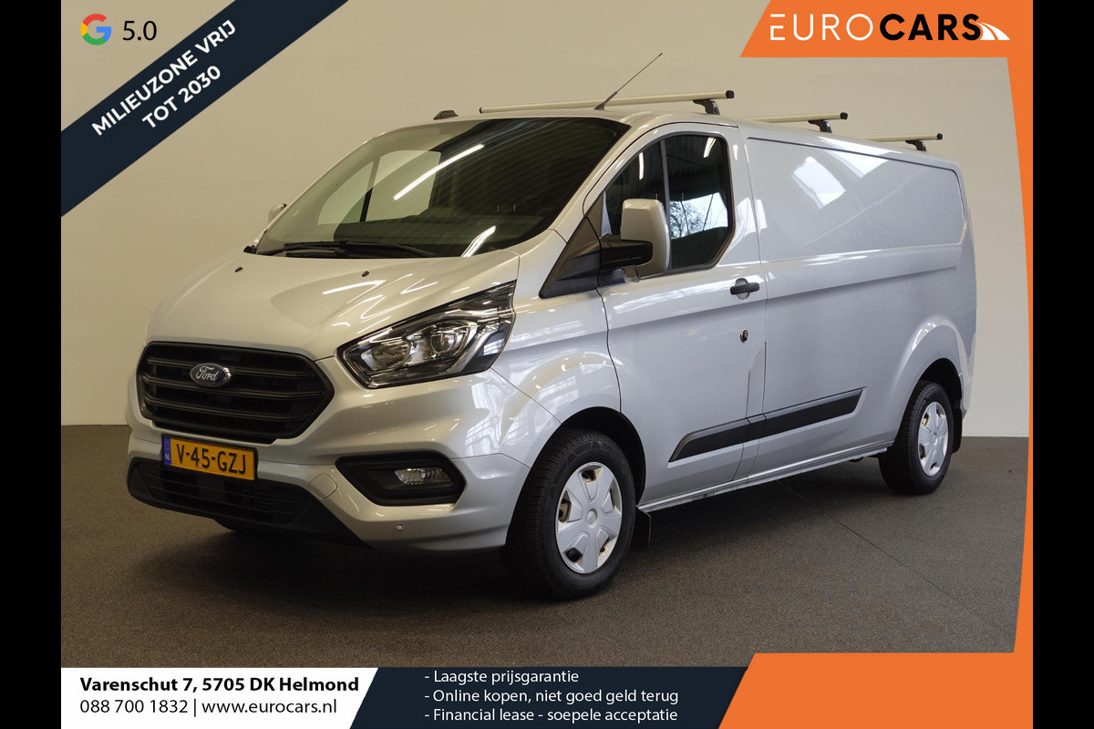Ford Transit Custom 131pk L2H1 Trend Trekhaak Airco Cruise control Parkeersensoren Dakdragers 3-Zits Euro6
