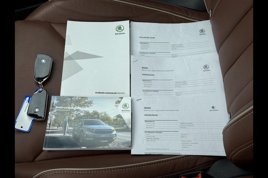 Škoda ENYAQ iV 60 | Leder | Trekhaak | 21 Inch | Camera |