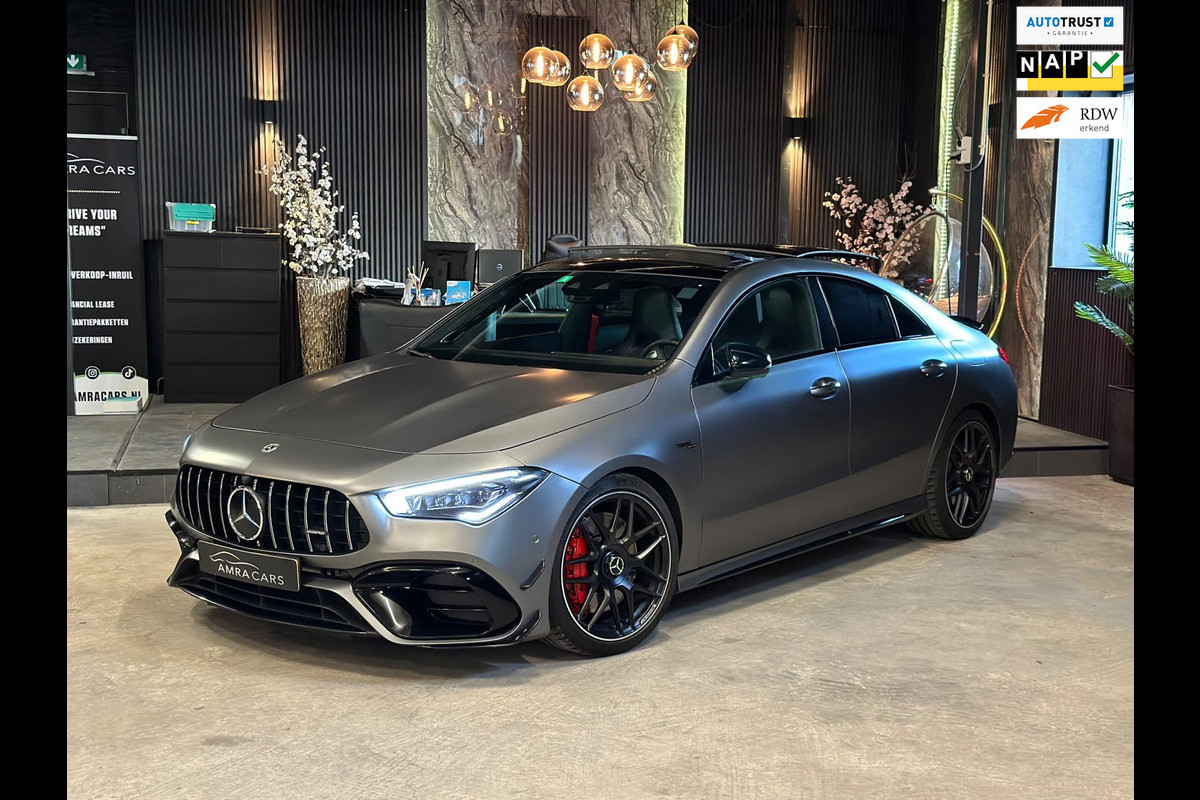 Mercedes-Benz CLA-Klasse AMG 45 S 4MATIC+|AMG|PANO|SFEER|BOMVOL! Mercedes-Benz CLA-Klasse AMG 45 S 4MATIC+|AMG|PANO|SFEER|BOMVOL!