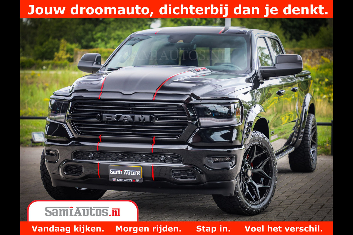 Dodge Ram 1500 GT EDITION | 5.7 V8 HEMI | VIRTUAL COCKPIT | HEAD-UP | ADAPTIVE CRUISE | 360 CAMERA | TRX PACK | Comfortabele Dubbele Cabine met Royale 5 Zitplaatsen | BPM vrij BPM vrij | Nu Leverbaar uit Voorraad | Voorraad Nr 2436