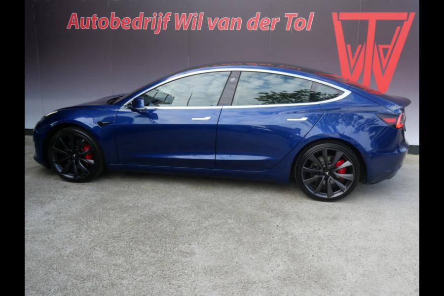 Tesla Model 3 PERFORMANCE AWD 75 kWh | 463 PK | PANORAMA | BTW-AUTO | APK 03-2027!!