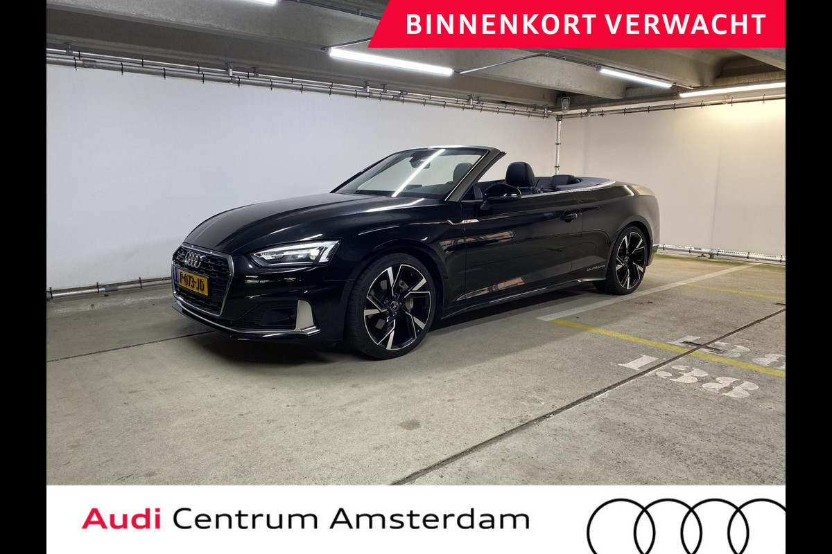 Audi A5 Cabriolet 40 TFSI quattro S edition 204 pk S-tronic | Verlengde garantie | Navigatie | Parkeersensoren (Park assist) | Achteruitrijcamera | Windscherm | Stoelverwarming | Audi A5 Cabriolet 40 TFSI quattro S edition 204 pk S-tronic | Verlengde garantie | Navigatie | Parkeersensoren (Park assist) | Achteruitrijcamera | Windscherm | Stoelverwarming |