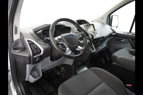 Ford Transit Custom Automaat 290 2.0TDCI 131PK L1H1 Navi Airco Cruise Camera Trekhaak Pdc Regen-/lichtsensor Euro 6 Trend Bluetooth Voorruit verwarmbaar Achterklep Zijschuifdeur Wandbetimmering Adaptieve bochtverl 1e Eigenaar Euro 6