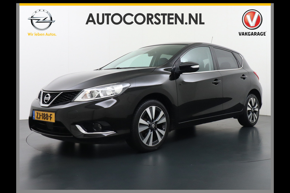 Nissan Pulsar T116PK Navi Ecc Camera N-Connecta Cruise control Lederen/stof bekleding Keyless DAB Led Regen-Lichtsensor 1.2 DIG-T N-Connecta Privacy Glas Lmv 17" Bluetooth Binnenspiegel automatisch dimmend 1.265KG Lage kosten in de wegenbelasting! Nissan Pulsar T116PK Navi Ecc Camera N-Connecta Cruise control Lederen/stof bekleding Keyless DAB Led Regen-Lichtsensor 1.2 DIG-T N-Connecta Privacy Glas Lmv 17" Bluetooth Binnenspiegel automatisch dimmend 1.265KG Lage kosten in de wegenbelasting!