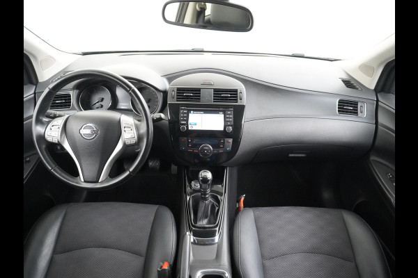 Nissan Pulsar T116PK Navi Ecc Camera N-Connecta Cruise control Lederen/stof bekleding Keyless DAB Led Regen-Lichtsensor 1.2 DIG-T N-Connecta Privacy Glas Lmv 17" Bluetooth Binnenspiegel automatisch dimmend 1.265KG Lage kosten in de wegenbelasting!