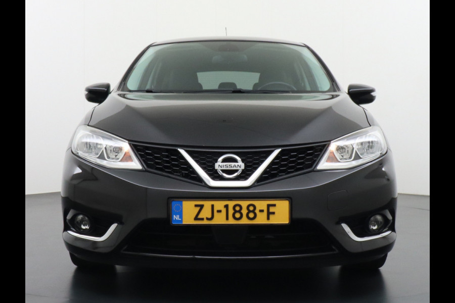 Nissan Pulsar T116PK Navi Ecc Camera N-Connecta Cruise control Lederen/stof bekleding Keyless DAB Led Regen-Lichtsensor 1.2 DIG-T N-Connecta Privacy Glas Lmv 17" Bluetooth Binnenspiegel automatisch dimmend 1.265KG Lage kosten in de wegenbelasting!