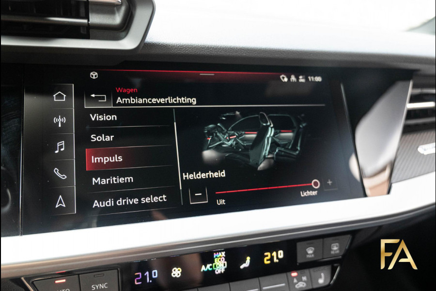Audi A3 Sportback 45 TFSI e S edition Competition Panodak|Carbonpakket|RS Seats|MatrixLED|B&O|Massage