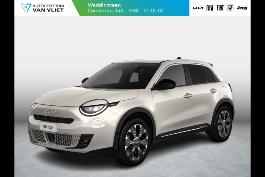 Fiat 600 1.2 Hybrid La Prima | Automaat | PDC | Adapt. Cruise | Clima | Apple Carplay | Stoelverwarming | Keyless | BSM | 18" | Camera