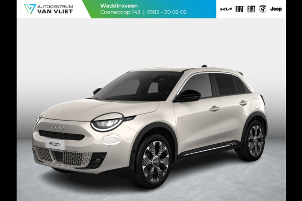 Fiat 600 1.2 Hybrid La Prima | Automaat | PDC | Adapt. Cruise | Clima | Apple Carplay | Stoelverwarming | Keyless | BSM | 18" | Camera