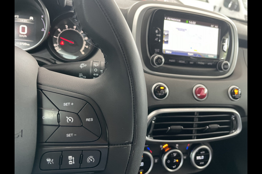 Fiat 500X 1.4 Turbo MultiAir Lounge Airco - Cruise control - Parkeersensoren achter - Licht metalen velgen 18 inch - navigatie - mistlampen voor - Multifunctioneel stuurwiel