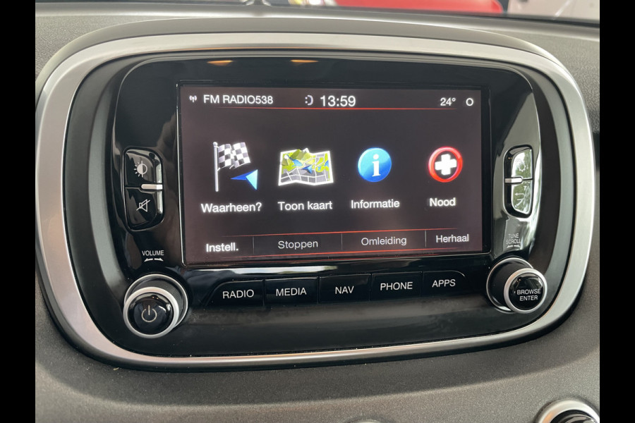 Fiat 500X 1.4 Turbo MultiAir Lounge Airco - Cruise control - Parkeersensoren achter - Licht metalen velgen 18 inch - navigatie - mistlampen voor - Multifunctioneel stuurwiel