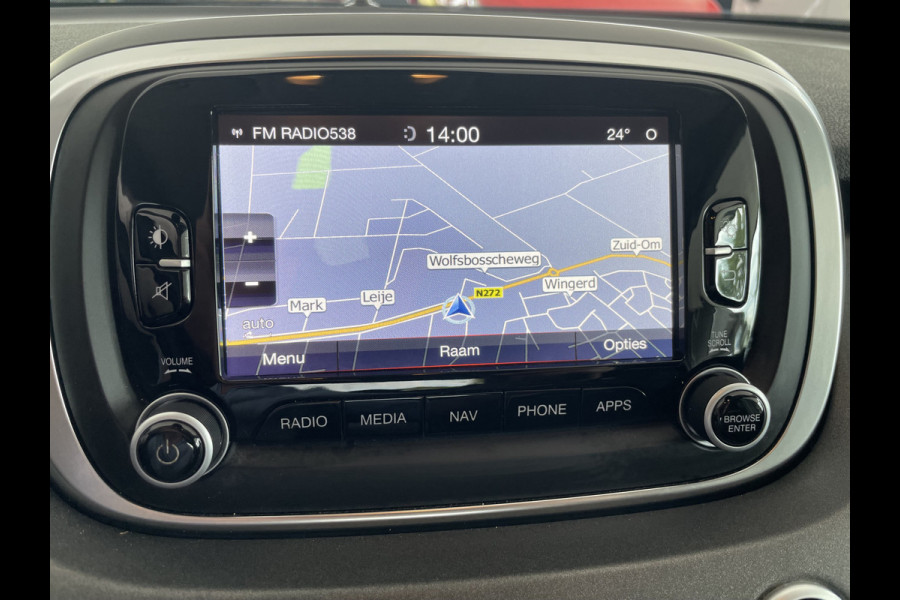 Fiat 500X 1.4 Turbo MultiAir Lounge Airco - Cruise control - Parkeersensoren achter - Licht metalen velgen 18 inch - navigatie - mistlampen voor - Multifunctioneel stuurwiel