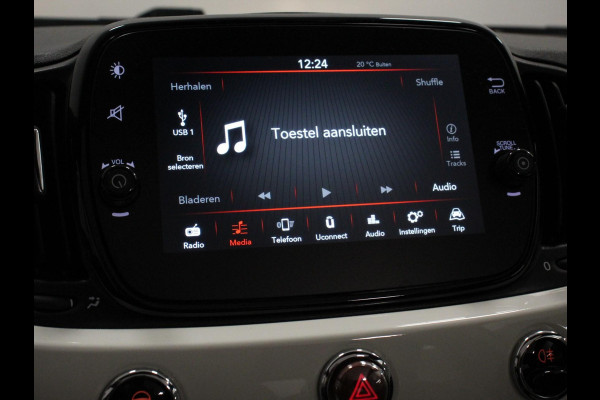 Fiat 500C 1.2 Automaat Lounge Navigatie Apple Carplay/Android Auto Cruise Control Airco Dab Parkeersensoren Achter Lichtmetalen Velgen