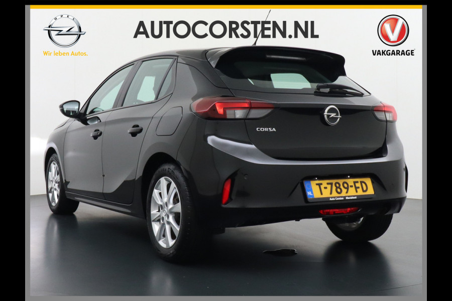 Opel Corsa 1.2I 101PK AUT-8 Apple Carplay Android Airco Navi Cruise control Pdc DAB Auto Stuurverwarming Regen-Lichtsensor Edition Schakelflippers Led Lmv 16" ESP Edition+ Pakket Spoorassistent Bluetooth Verkeersbord detectie 1.065kg  Nieuwprijs €29.236,-