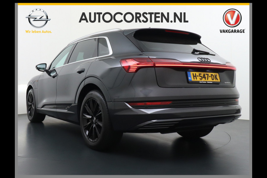 Audi e-tron 50 Quattro Launch Edition Plus 71kWh Leder+Verwarmd+Geheugen Apple Carplay Navi Panoramadak Luchtvering Adap.Cruise PDC Camera S Led Lmv 20" Keyless-go Lichtpakket Dodehoekdetectie Regensensor Rijstrooksensor Lichtpakket Dealeronderhouden Fase 3 Nieuwprijs  €73.451,-