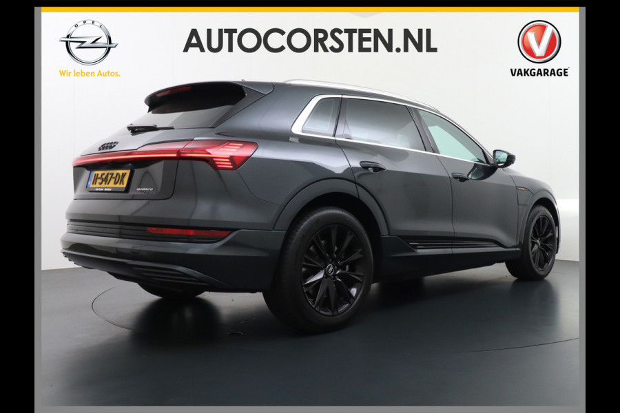 Audi e-tron 50 Quattro Launch Edition Plus 71kWh Leder+Verwarmd+Geheugen Apple Carplay Navi Panoramadak Luchtvering Adap.Cruise PDC Camera S Led Lmv 20" Keyless-go Lichtpakket Dodehoekdetectie Regensensor Rijstrooksensor Lichtpakket Dealeronderhouden Fase 3 Nieuwprijs  €73.451,-
