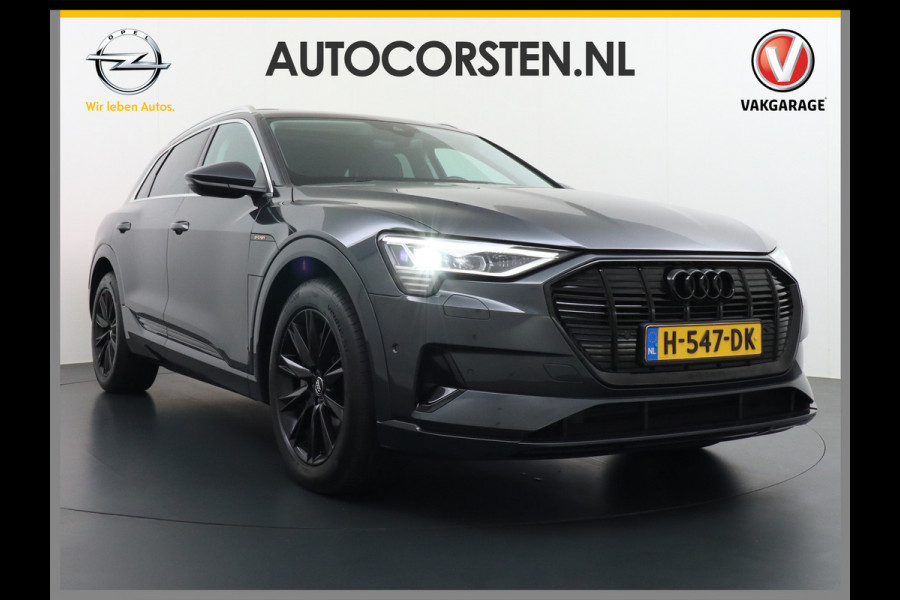 Audi e-tron 50 Quattro Launch Edition Plus 71kWh Leder+Verwarmd+Geheugen Apple Carplay Navi Panoramadak Luchtvering Adap.Cruise PDC Camera S Led Lmv 20" Keyless-go Lichtpakket Dodehoekdetectie Regensensor Rijstrooksensor Lichtpakket Dealeronderhouden Fase 3 Nieuwprijs  €73.451,-