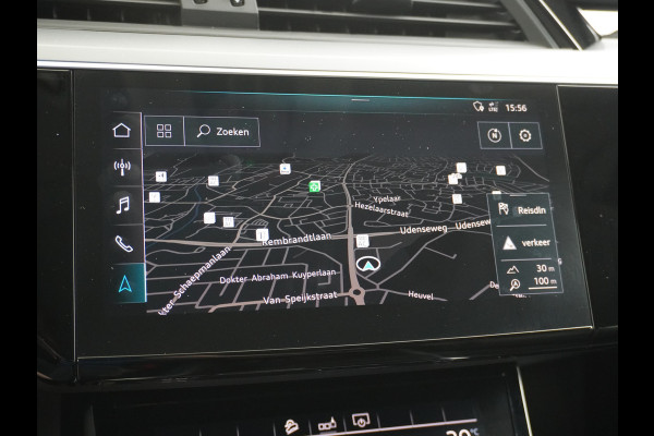 Audi e-tron 50 Quattro Launch Edition Plus 71kWh Leder+Verwarmd+Geheugen Apple Carplay Navi Panoramadak Luchtvering Adap.Cruise PDC Camera S Led Lmv 20" Keyless-go Lichtpakket Dodehoekdetectie Regensensor Rijstrooksensor Lichtpakket Dealeronderhouden Fase 3 Nieuwprijs  €73.451,-