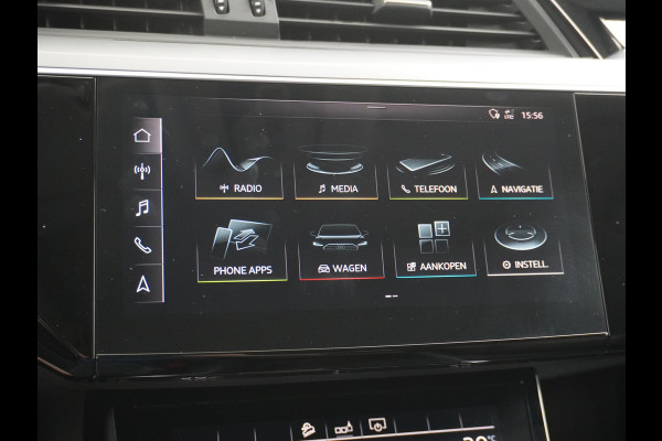 Audi e-tron 50 Quattro Launch Edition Plus 71kWh Leder+Verwarmd+Geheugen Apple Carplay Navi Panoramadak Luchtvering Adap.Cruise PDC Camera S Led Lmv 20" Keyless-go Lichtpakket Dodehoekdetectie Regensensor Rijstrooksensor Lichtpakket Dealeronderhouden Fase 3 Nieuwprijs  €73.451,-