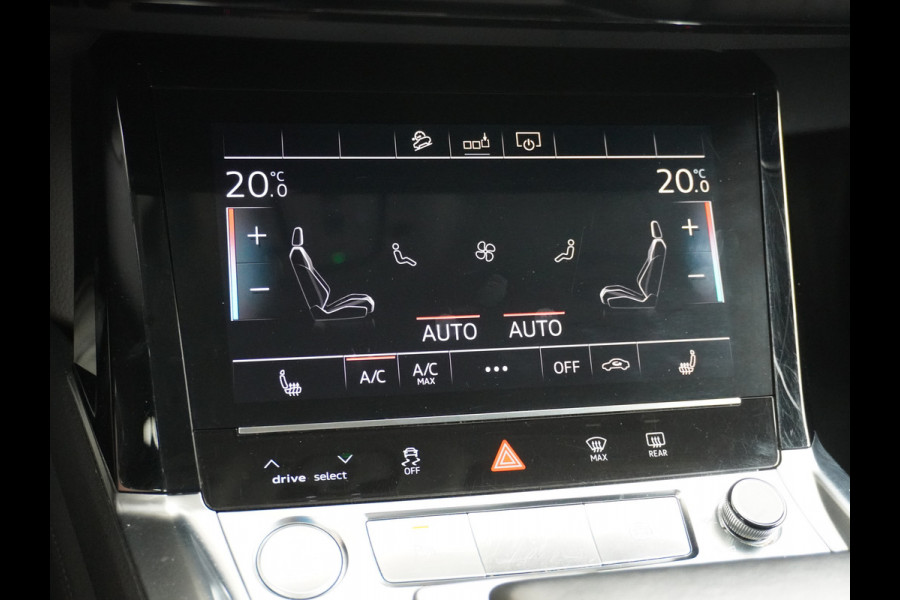 Audi e-tron 50 Quattro Launch Edition Plus 71kWh Leder+Verwarmd+Geheugen Apple Carplay Navi Panoramadak Luchtvering Adap.Cruise PDC Camera S Led Lmv 20" Keyless-go Lichtpakket Dodehoekdetectie Regensensor Rijstrooksensor Lichtpakket Dealeronderhouden Fase 3 Nieuwprijs  €73.451,-