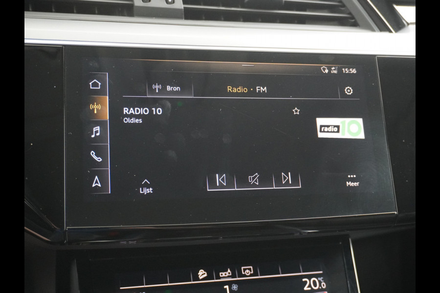 Audi e-tron 50 Quattro Launch Edition Plus 71kWh Leder+Verwarmd+Geheugen Apple Carplay Navi Panoramadak Luchtvering Adap.Cruise PDC Camera S Led Lmv 20" Keyless-go Lichtpakket Dodehoekdetectie Regensensor Rijstrooksensor Lichtpakket Dealeronderhouden Fase 3 Nieuwprijs  €73.451,-