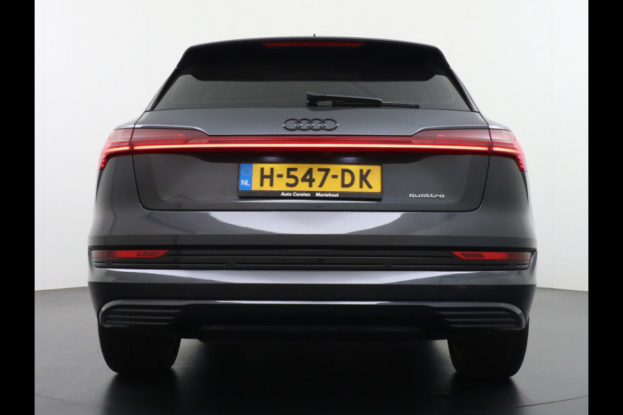Audi e-tron 50 Quattro Launch Edition Plus 71kWh Leder+Verwarmd+Geheugen Apple Carplay Navi Panoramadak Luchtvering Adap.Cruise PDC Camera S Led Lmv 20" Keyless-go Lichtpakket Dodehoekdetectie Regensensor Rijstrooksensor Lichtpakket Dealeronderhouden Fase 3 Nieuwprijs  €73.451,-