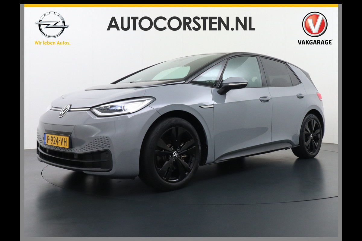 Volkswagen ID.3 Pro 58kWh Apple Carplay Android Auto HUD 360°Camera Adap.Cruise Stoelverwarming Keyless Advanced Matrix led-koplampen Multimedia Pakket Plus Comfort Pakket Design Pakket Lmv 19" Rijstrooksensor Matrix Led Dynamisch Sproeiers Verwarmd Verwarmbaar Stuur Assistance Pakket Plus Nieuwprijs €43.145,-