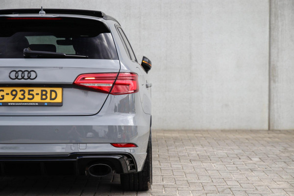 Audi RS3 Sportback 2.5TFSI Quattro A3 Facelift 400pk S-Tronic|Geen OPF|Nardo Grey|Keramisch|Virtual Cockpit|Panoramadak|LED Matrix