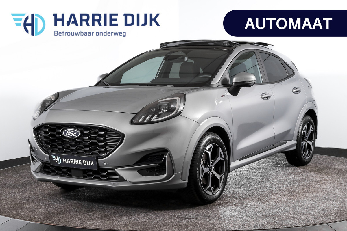 Ford Puma 1.0 EcoBoost 125 PK Hybrid ST-Line - Automaat (Nieuw model) | S/K-Panodak | Afn. Trekhaak | Dig. Cockpit | Adapt. Cruise | Winterpakket | 360 Camera | NAV+App. connect | ECC | Elek. Klep | LM 17" | 5814 Ford Puma 1.0 EcoBoost 125 PK Hybrid ST-Line - Automaat (Nieuw model) | S/K-Panodak | Afn. Trekhaak | Dig. Cockpit | Adapt. Cruise | Winterpakket | 360 Camera | NAV+App. connect | ECC | Elek. Klep | LM 17" | 5814