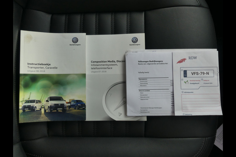 Volkswagen Transporter 2.0 TDI Lang Dubbel Cabine Dubbele Schuifdeuren Leer/Trekhaak