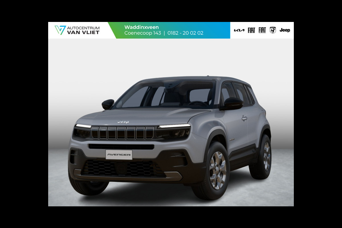 Jeep Avenger Longitude 54 kWh | Pack Winter | Storm Grey | Uit voorraad leverbaar !