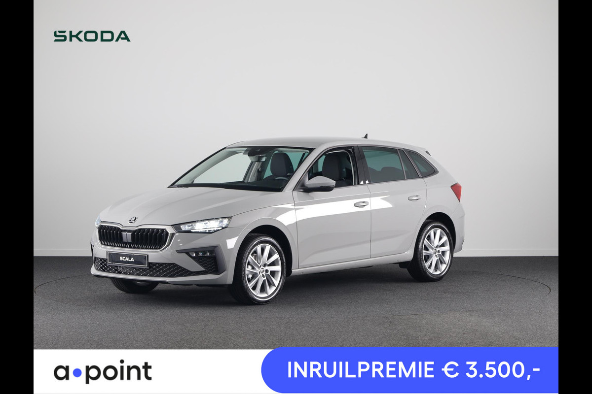 Škoda SCALA Selection 1.0 TSI 115 pk 6 versn. Hand | 17 inch | Apple Carplay | Climate Control | Cruise Control | Emotion pakket | Private lease deze auto al vanaf 590,- euro Škoda SCALA Selection 1.0 TSI 115 pk 6 versn. Hand | 17 inch | Apple Carplay | Climate Control | Cruise Control | Emotion pakket | Private lease deze auto al vanaf 590,- euro
