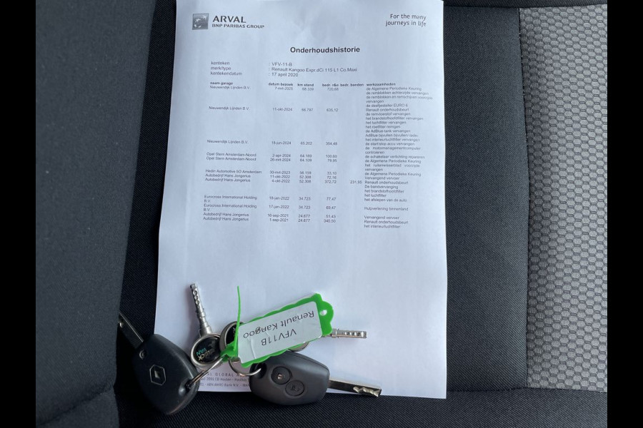 Renault Kangoo 1.5 dCi E6 115pk Maxi R-link Lease €210 p/m Airco, Navi, PDC, Trekhaak, onderhoudshistorie aanwezig