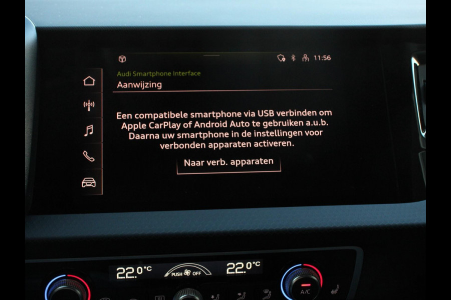 Audi A1 Sportback 30 TFSI 110pk Automaat Advanced Climate Control Navigatie Apple Carplay/Android Auto Voorstoelen verwarmd Cruise control Lichtmetalen velgen Two Tone